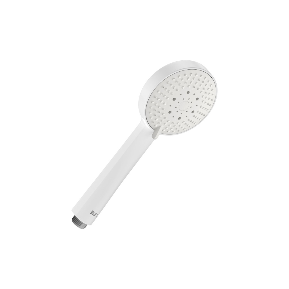 Cut out image of the Roca Stella Matt White 3 Function Round Handset Shower